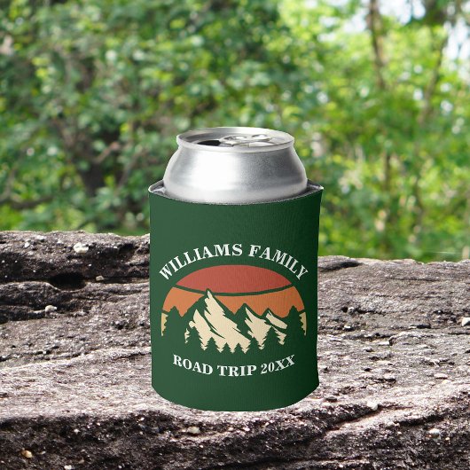 Cool Custom Family Reunion Sunset Green Forest Blikjeskoeler