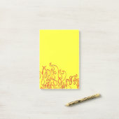 Cool Custom Flames Post-it-Notes Post-it® Notes (Op bureau)