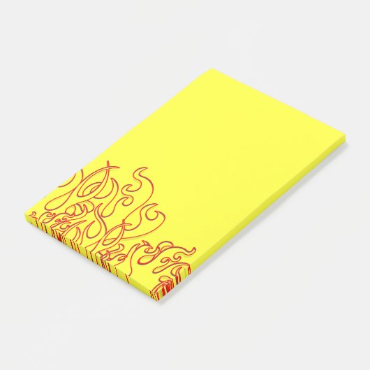 Cool Custom Flames Post-it-Notes Post-it® Notes (Schuin)