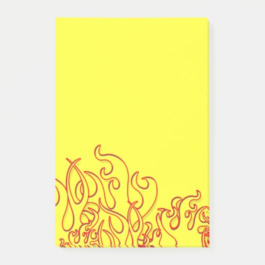 Cool Custom Flames Post-it-Notes Post-it® Notes (Voorkant)
