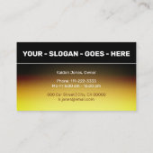 Cool Custom Golden Chrome Black Car Service Visitekaartje (Achterkant)