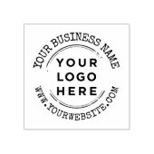 Cool Custom handgemaakte zakelijke logo stijlvol Rubberstempel (Afrduk)