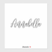 Cool Custom Name Script Laptop Sticker (Vel)