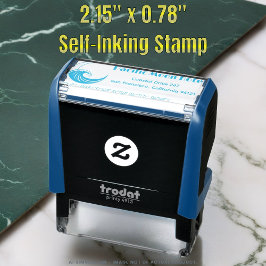 Cool Custom Pacific Moon Hotel Logo Retouradres Zelfinktende Stempel