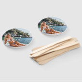 COOL! 🌬️ Custom Paddle Hand Fan Handwaaier (Niet-gemonteerd)
