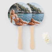 COOL! 🌬️ Custom Paddle Hand Fan Handwaaier (Voorkant en achterkant)