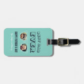 Cool Custom Pap Son Dochter Foto Vaderdag Bagagelabel (Voorkant horizontaal)