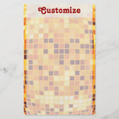 Cool Custom Retro Golden Disco Ball Stationery Briefpapier (Voorkant)