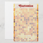 Cool Custom Retro Golden Disco Ball Stationery Briefpapier (Voorkant / Achterkant)