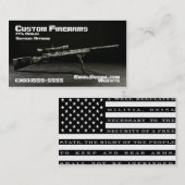 Cool Custom Rifle Visitekaartje (Voorkant / Achterkant)