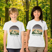 Cool Custom Road Trip Forest Sunset Kinder Tri-Blend Shirt