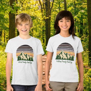 Cool Custom Road Trip Forest Sunset Kinder Tri-Blend Shirt