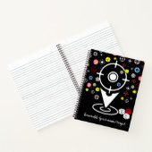 Cool custom target notaboekjournaal student notitieboek (Binnen)