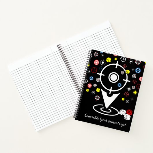 Cool custom target notaboekjournaal student notitieboek (Binnen)