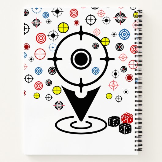 Cool custom target notaboekjournaal student notitieboek (Achterkant)