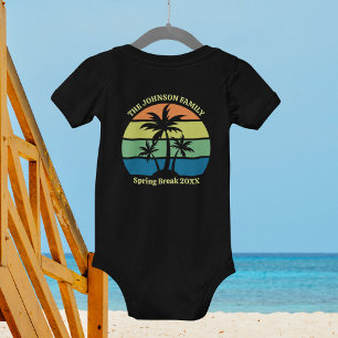 Cool Custom Tropical Beach Trip Palmbomen Romper