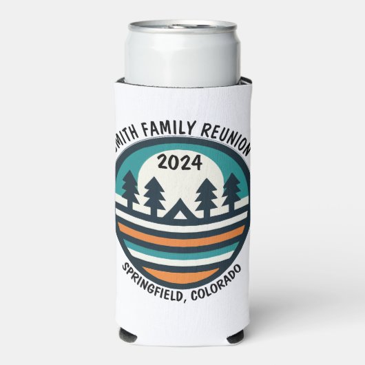 Cool Custom Vakantie en Camping Seltzer Blikjeskoeler (Seltzer Voorkant)