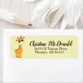 Cool Custom wild life giraffe Return Address Label (Insitu)