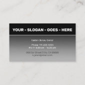 Cool Custom Zwart Grijs Zilver Chrome Car Service Visitekaartje (Achterkant)