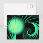 Cool Cute Abstract Pattern "Green Orb" Briefkaart (Voorkant / Achterkant)