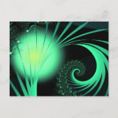 Cool Cute Abstract Pattern "Green Orb" Briefkaart (Voorkant)