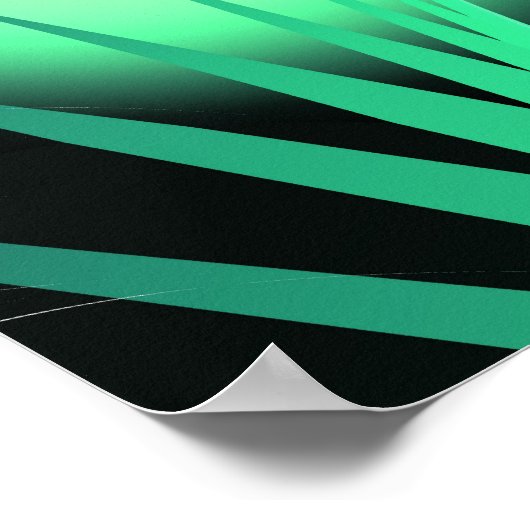 Cool Cute Abstract Pattern "Green Orb" Poster (Hoek)