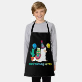 Cool Cute Alpaca Llama Cactus Girls Birthday Schort (Gedragen)