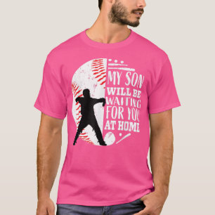 Cool Cute Baseball Catcher mam Pap Zoon Ouders Quo T-shirt