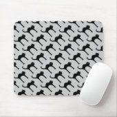 Cool cute black cat pattern muismat (Met muis)