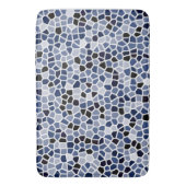Cool Cute Blauwe Geometrische Patroon Badmat (Voorkant Verticaal)