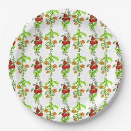 Cool Cute Colorful Russian Pattern White Khokhloma Papieren Bordje