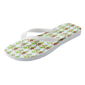Cool Cute Colorful Russian Pattern White Khokhloma Teenslippers (Schuin)