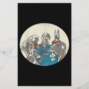 Cool Cute Dogs-speelkaarten Poker Texas Holdem Flyer