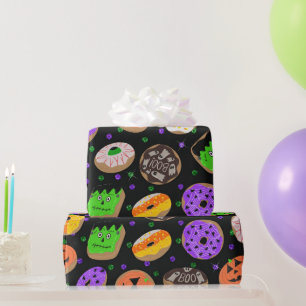 Cool Cute Glitter Confetti Donuts Halloween Cadeaupapier