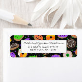 Cool Cute Glitter Confetti Donuts Halloween Etiket (Insitu)