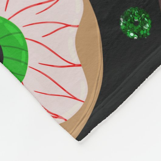 Cool Cute Glitter Confetti Donuts Halloween Fleece Deken (Hoek)