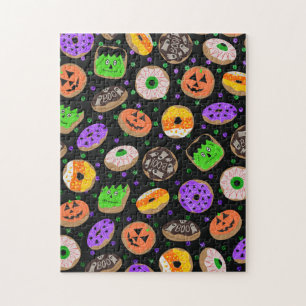 Cool Cute Glitter Confetti Donuts Halloween Legpuzzel
