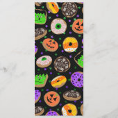 Cool Cute Glitter Confetti Donuts Halloween Menu (Achterkant)
