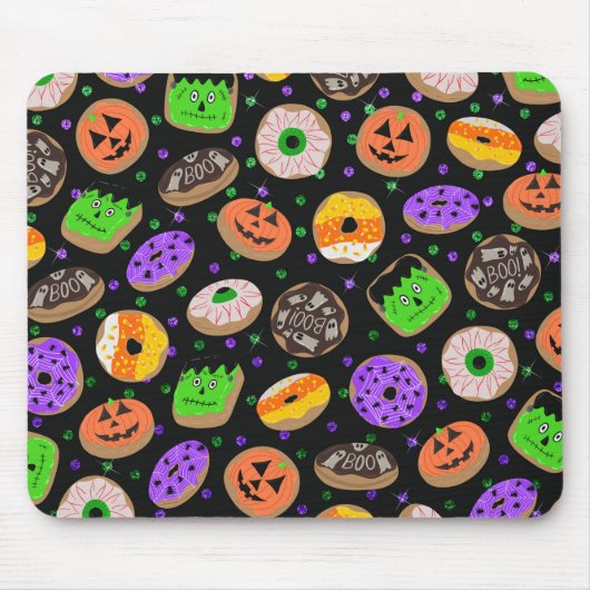 Cool Cute Glitter Confetti Donuts Halloween Muismat (Voorkant)