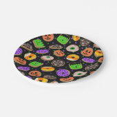 Cool Cute Glitter Confetti Donuts Halloween Papieren Bordje (Gekanteld)