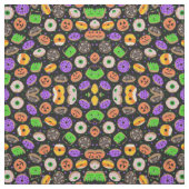 Cool Cute Glitter Confetti Donuts Halloween Stof (Swatch)