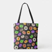 Cool Cute Glitter Confetti Donuts Halloween Tote Bag (Achterkant)