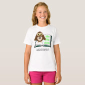 Cool Cute owl personaliseren met alfabet book T-shirt (Voorkant volledig)