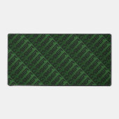 Cool Cyber Text Pattern Green Bureaumat (Voorkant)