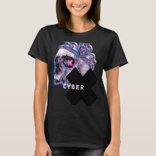 Cool Cyber X Skull Illustratie Afbeelding Afbeeldi T-shirt