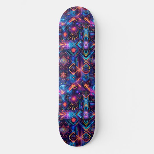 Cool Cyberpunk Anime Japanse Ontwerp Skateboard (Voorkant)