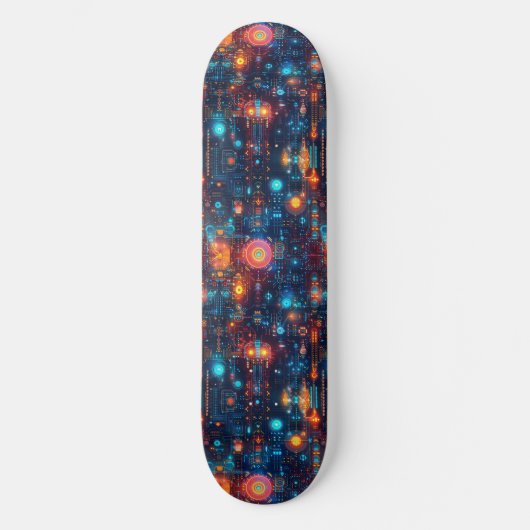 Cool Cyberpunk Anime Japanse Ontwerp Skateboard (Voorkant)