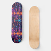 Cool Cyberpunk Anime Japanse Skateboard Ontwerp (Voorkant)