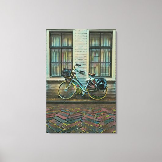 Cool cyclist giften canvas afdruk (Voorkant)