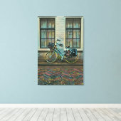 Cool cyclist giften canvas afdruk (Insitu (Houten vloer))